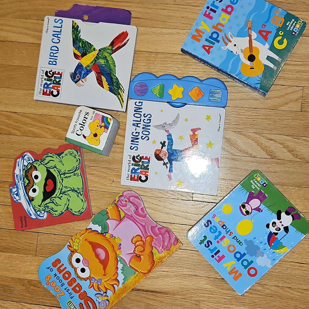 Sesame Street and Eric Carle Children's Book Set Infants and Toddlers